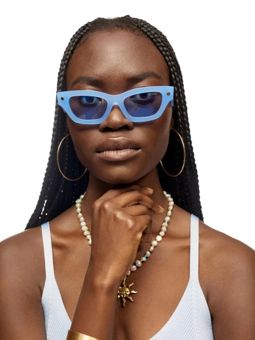 Poppy Lissiman Sky Blue Ren Sunglasses